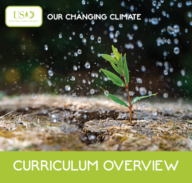 Cover image for the 2024-2025 Curriculum Overview featuring a small plant growing in soil with water droplets. Click to view the PDF.